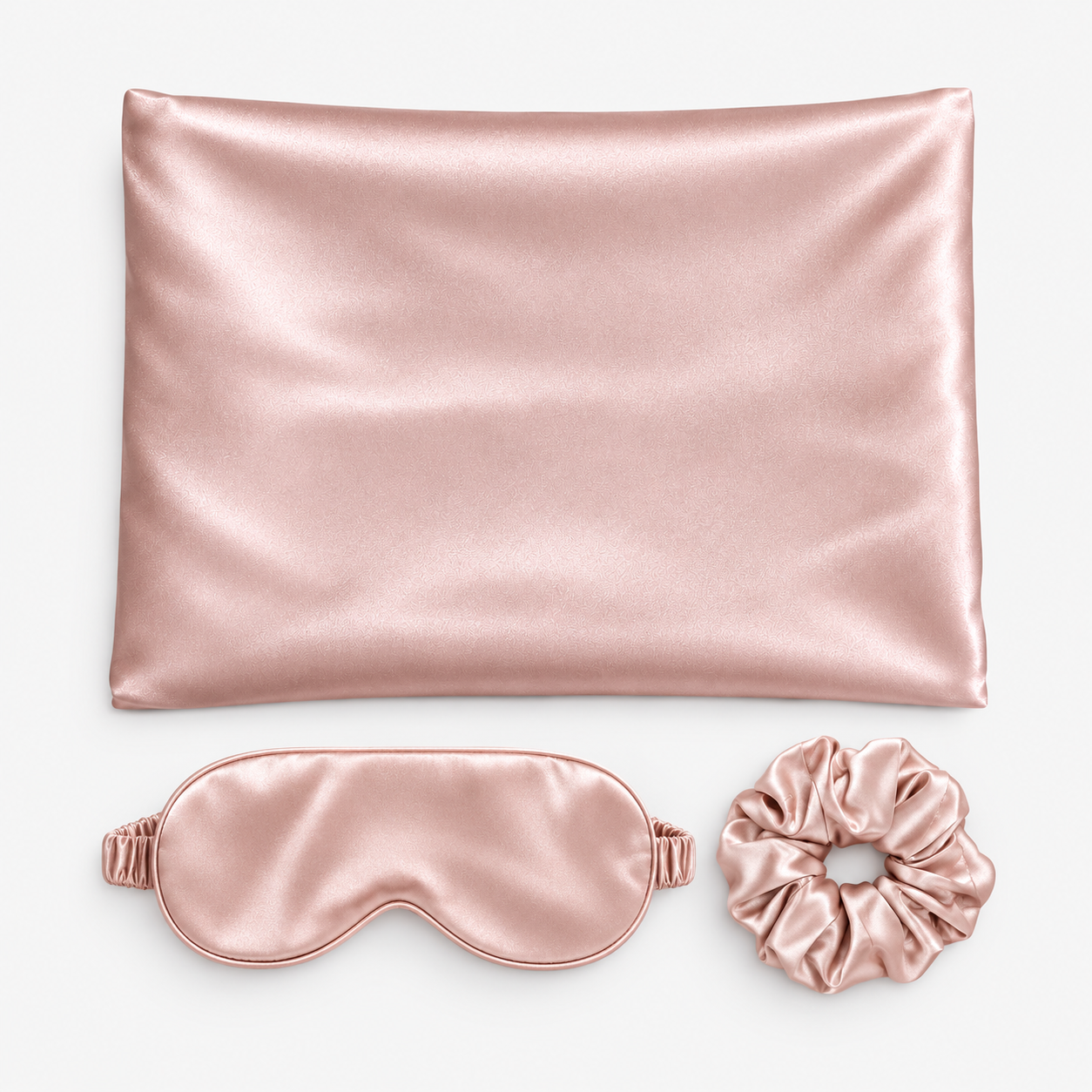 طقم ساتان للنوم والعناية.